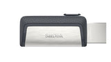 SanDisk Ultra Dual Drive USB Type-C USB flash drive 128 GB USB Type-A / USB Type-C 3.2 Gen 1 (3.1 Gen 1) Black, Silver