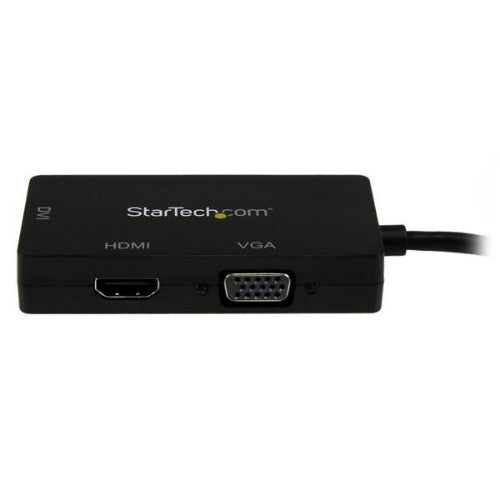 StarTech.com Travel A/V Adapter: 3-in-1 Mini DisplayPort to VGA DVI or HDMI Converter