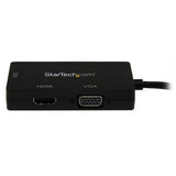 StarTech.com Travel A/V Adapter: 3-in-1 Mini DisplayPort to VGA DVI or HDMI Converter