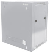 Intellinet 19" Network Cabinet - Wall Mount (Standard), 9U, 600mm Deep, Grey, Flatpack, Max 60kg, Suitable also for use on desk or floor, Usable Depth 410mm, Metal & Glass Door, Back Panel, Removeable Sides, Parts for wall install (eg screws/rawl plugs) n