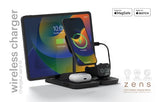OtterBox Zens 4-in-1 Modular Wireless Charging Station, Black