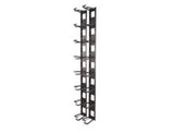 APC NetShelter Cable Management, Vertical Cable Manager, Cable Rings, Set of 8, Black, 55 mm x 766 mm x 85 mm
