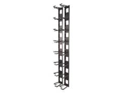 APC NetShelter Cable Management, Vertical Cable Manager, Cable Rings, Set of 8, Black, 55 mm x 766 mm x 85 mm