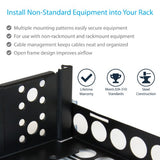 StarTech.com 2U Fixed 19" Adjustable Depth Universal Server Rack Rails