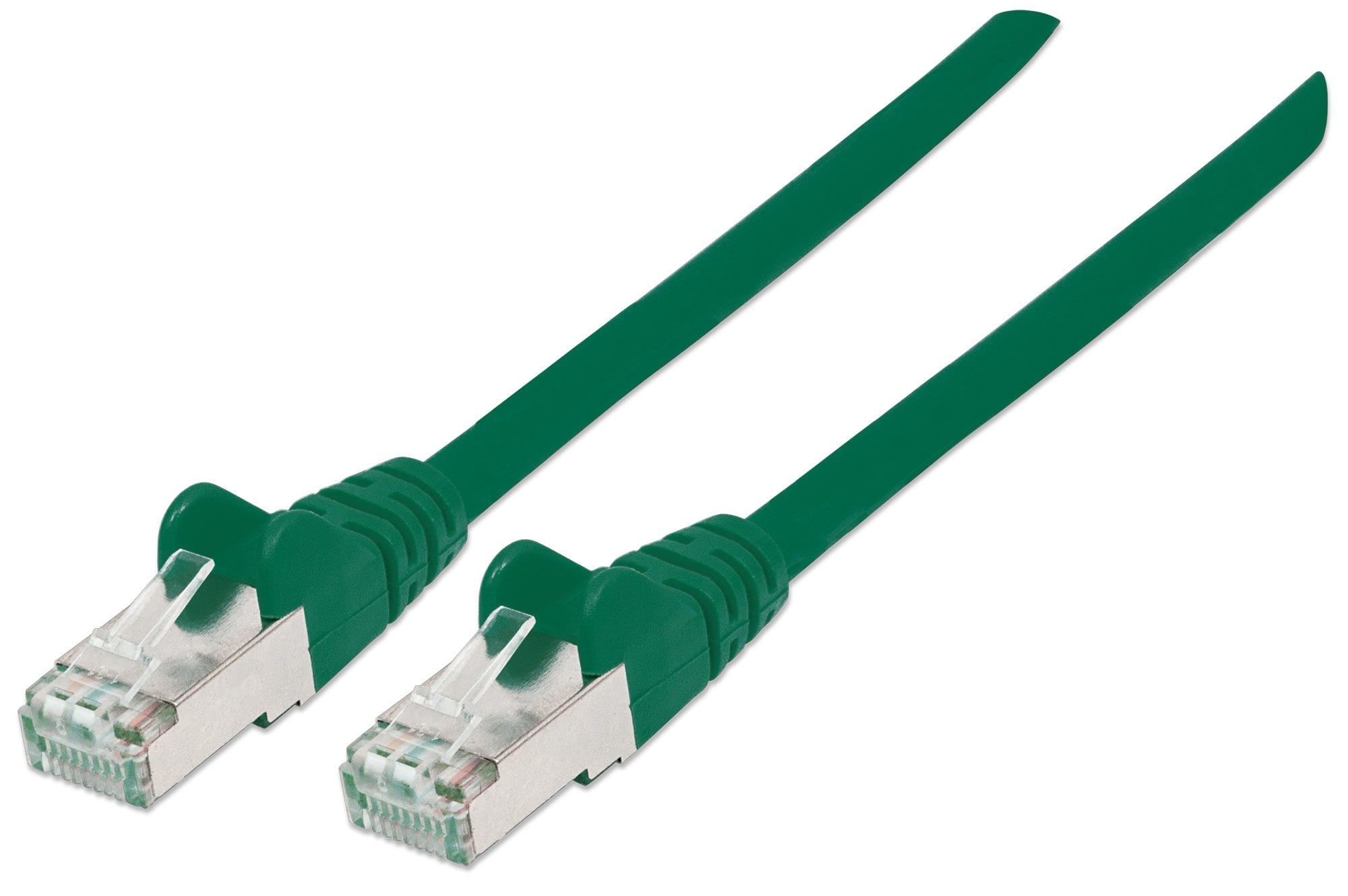 Intellinet Network Patch Cable, Cat6, 5m, Green, Copper, S/FTP, LSOH / LSZH, PVC, RJ45, Gold Plated Contacts, Snagless, Booted, Lifetime Warranty, Polybag