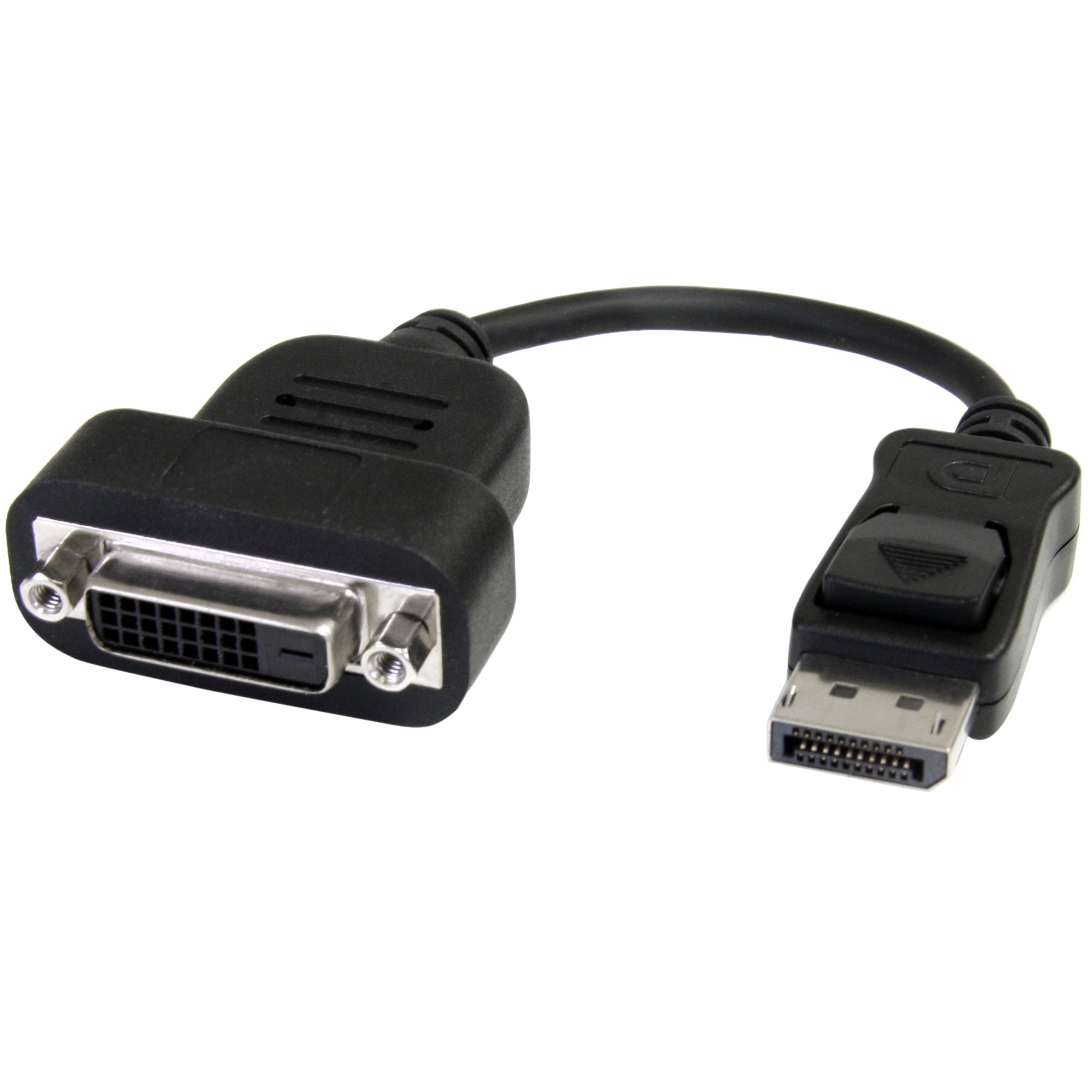 StarTech.com DisplayPort to DVI Adapter - Active DisplayPort to DVI-D Adapter/Video Converter 1080p - DP 1.2 to DVI Monitor Cable Adapter Dongle - DP to DVI Adapter - Latching DP Connector