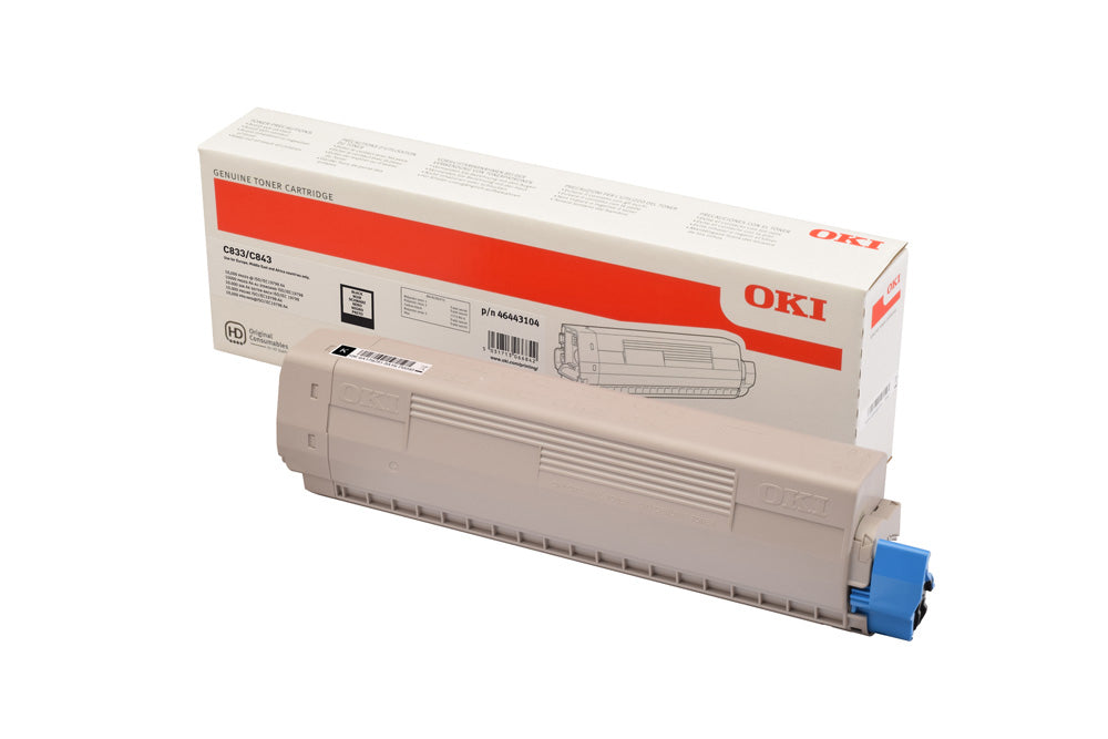 OKI 46443104 Toner-kit black, 10K pages ISO/IEC 19798 for OKI C 833