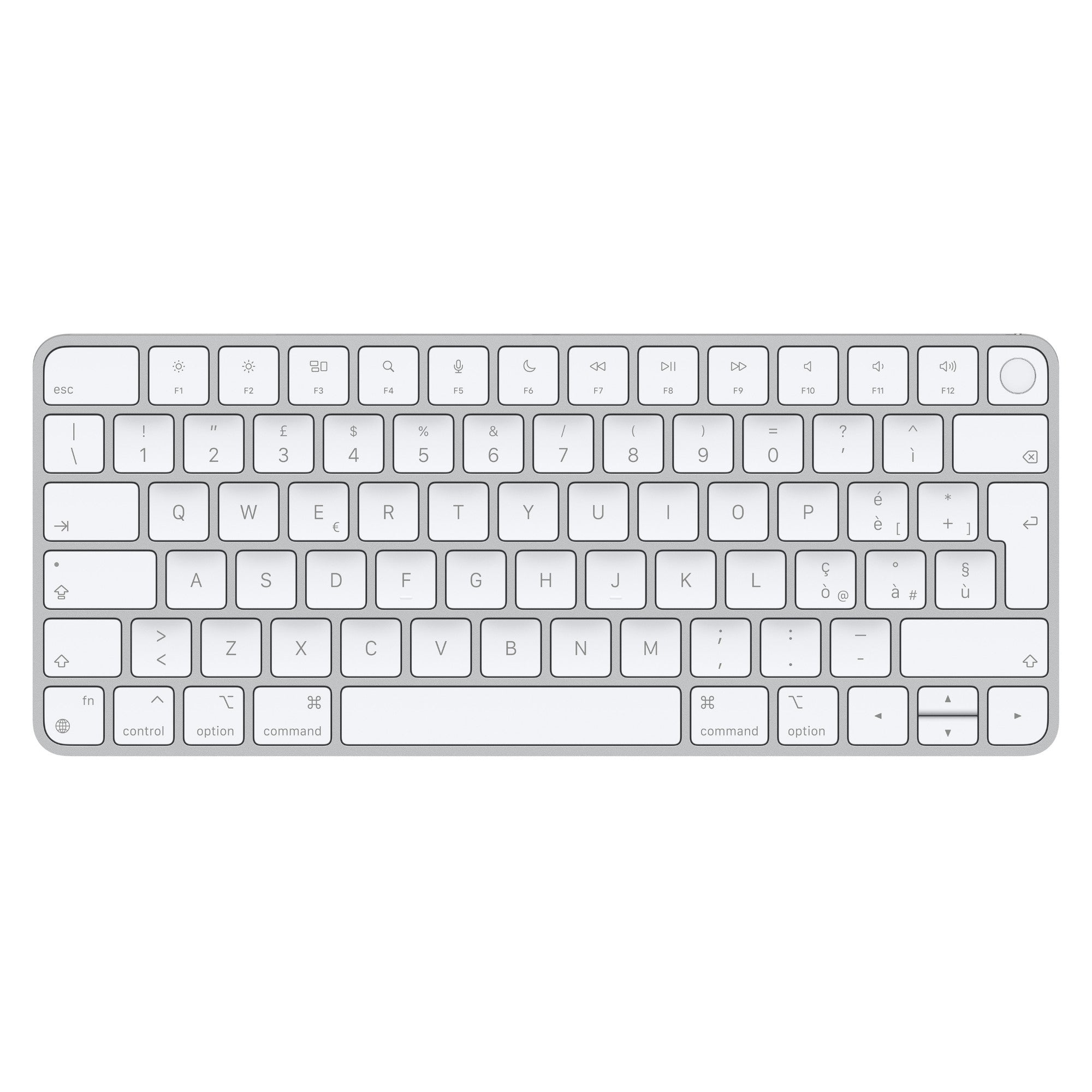 Apple Magic keyboard Universal USB + Bluetooth Italian Aluminium, White  - Data Input Devices - Apple