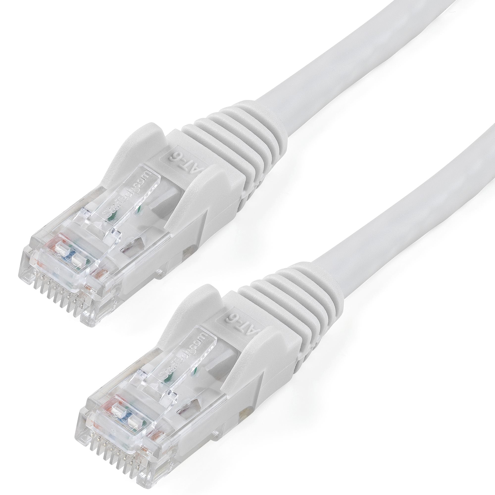 StarTech.com 50ft CAT6 Cable - White CAT6 Ethernet Cable - Gigabit Ethernet Wire - 650MHz 100W PoE RJ45 UTP CAT 6 Network/Patch Cord Snagless - Fluke Tested/Wiring is UL Certified/TIA  - Computer Cables - StarTech.com