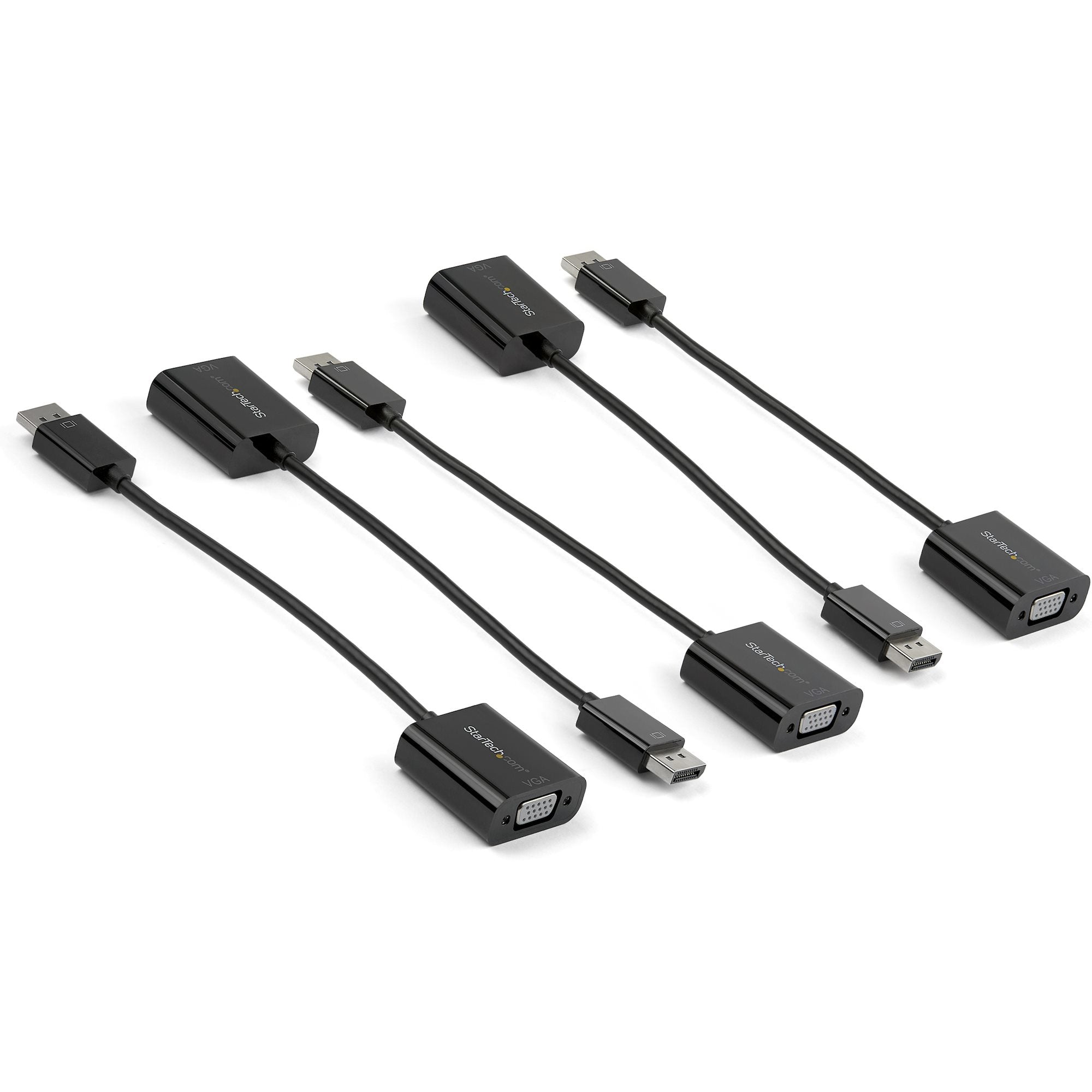 StarTech.com 5-Pack DisplayPort to VGA Adapter - DisplayPort 1.2 to VGA Active Adapter - Digital DP to Analog VGA Video Converter Dongle - DisplayPort Male to VGA Female Monitor Adapter  - Computer Cables - StarTech.com