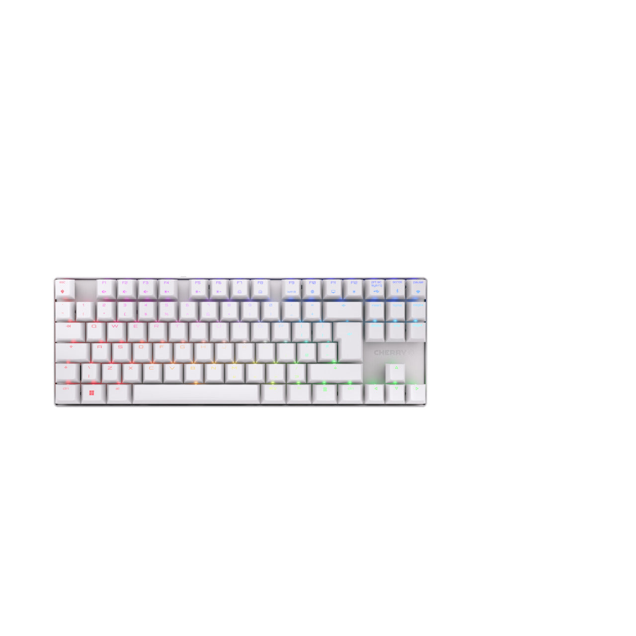 CHERRY MX 8.2 TKL Wireless RGB keyboard Gaming RF Wireless + Bluetooth QWERTY UK English White  - Data Input Devices - CHERRY