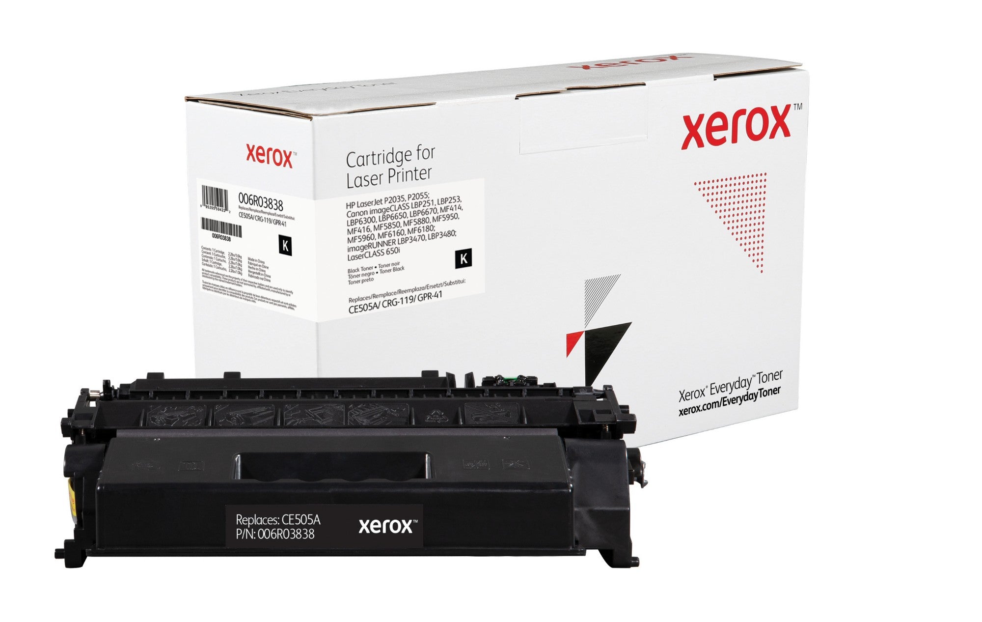 Xerox 006R03838 Toner cartridge, 2.3K pages (replaces Canon 719 HP 05A/CE505A) for Canon LBP-6300/HP LaserJet P 2035/HP LaserJet P 2055