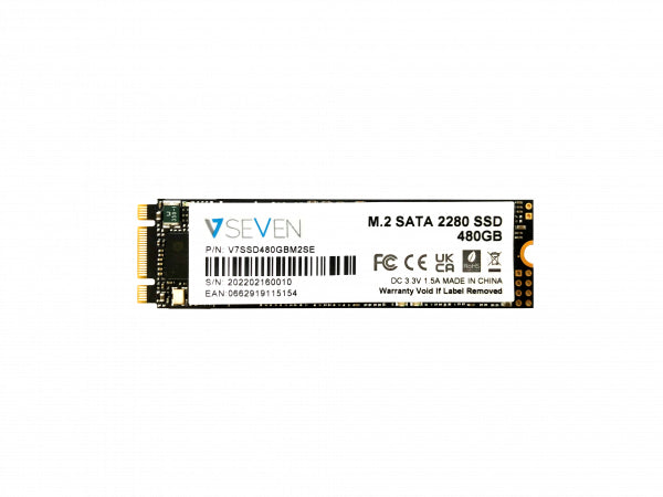 V7 V7SSD480GBM2SE internal solid state drive M.2 480 GB Serial ATA III 3D TLC