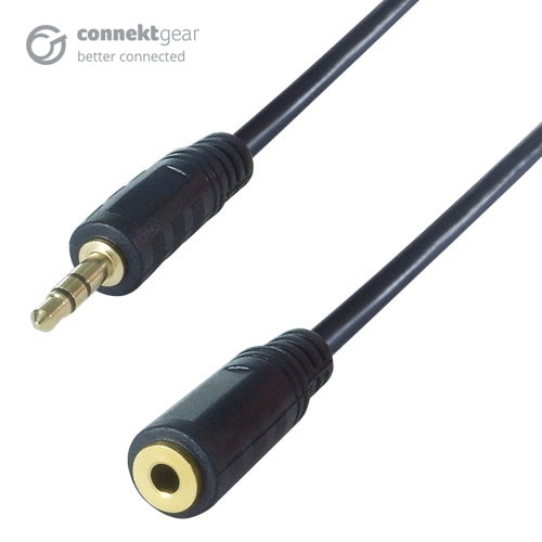 10m 3.5mm Stereo Jack Audio Extension Cable - Male to Female - Gold Connectors