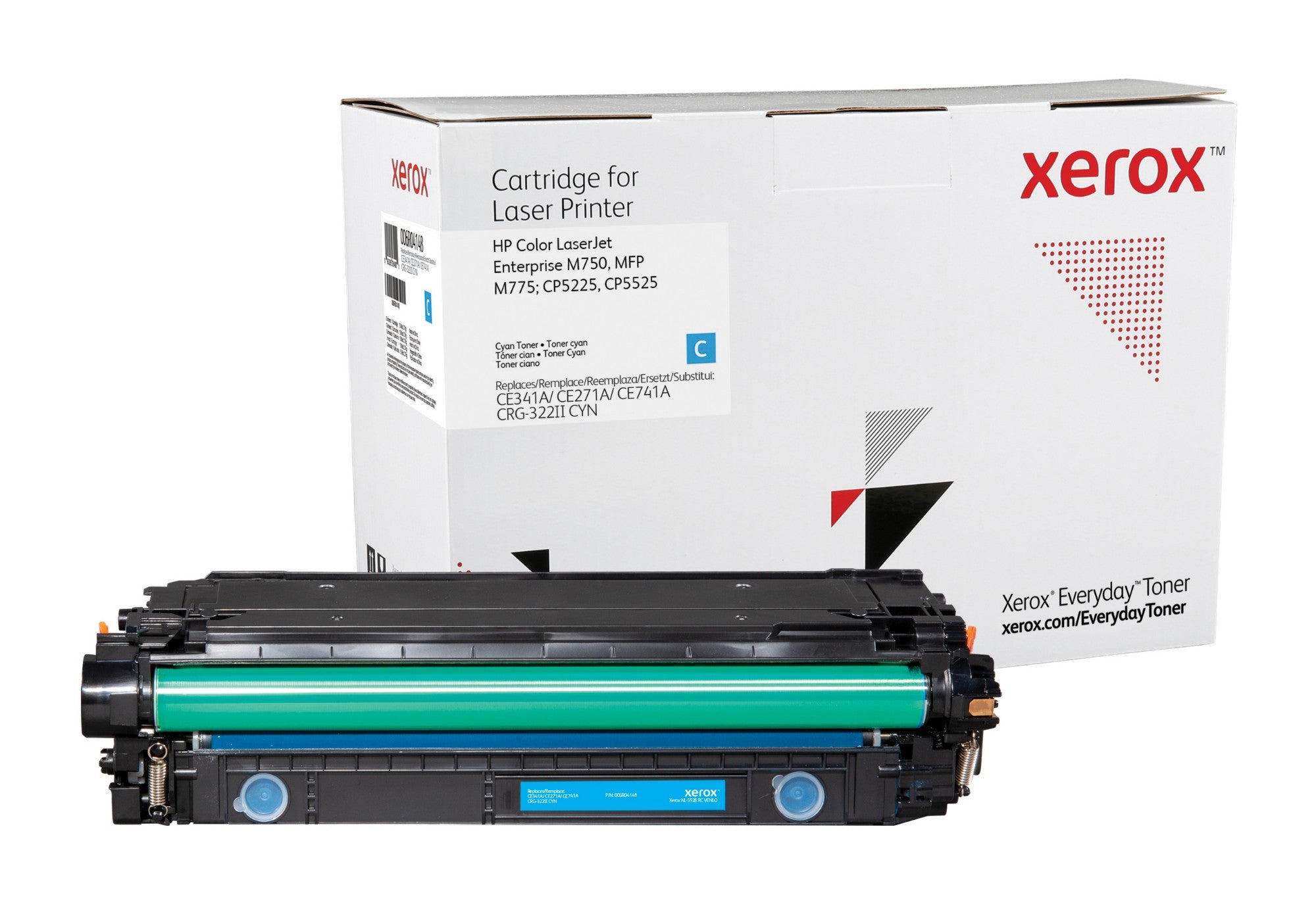 Everyday™ Cyan Toner by Xerox compatible with HP 651A/ 650A/ 307A (CE341A/CE271A/CE741A)