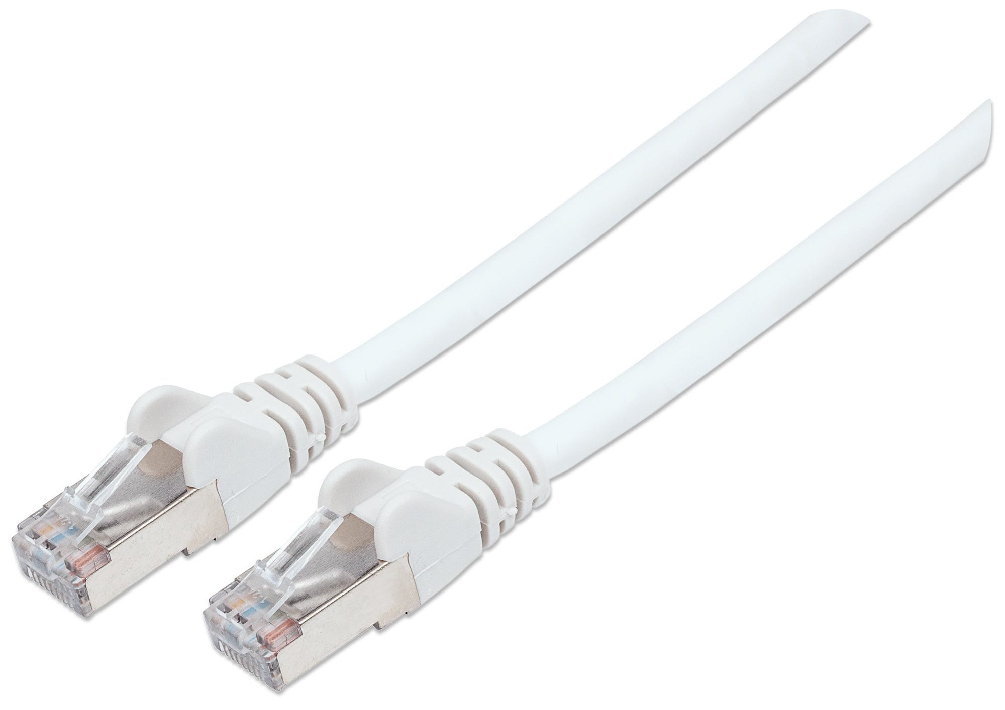 Intellinet Network Patch Cable, Cat6, 3m, White, Copper, S/FTP, LSOH / LSZH, PVC, RJ45, Gold Plated Contacts, Snagless, Booted, Lifetime Warranty, Polybag