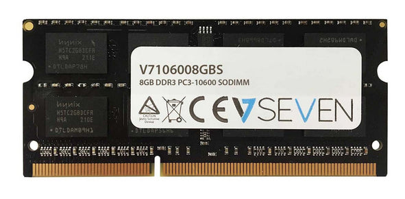 V7 8GB DDR3 PC3-10600 - 1333mhz SO DIMM Notebook Memory Module - V7106008GBS