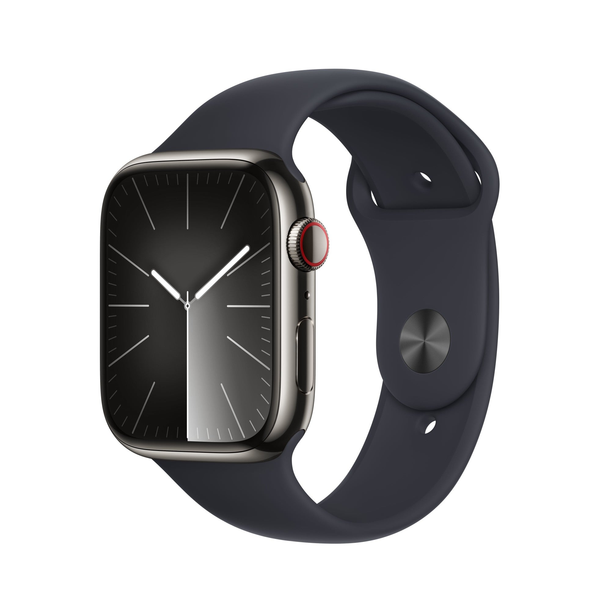Apple Watch Series 9 45 mm Digital 396 x 484 pixels Touchscreen 4G Graphite Wi-Fi GPS (satellite)