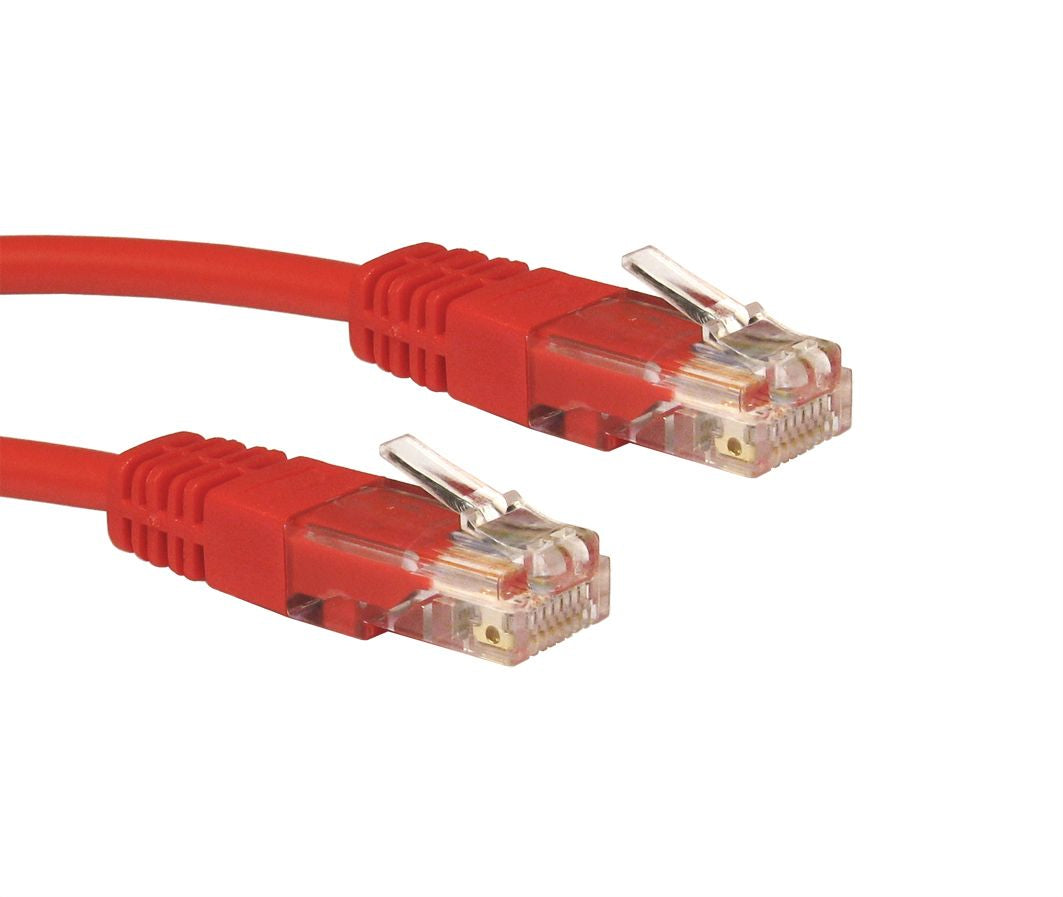 Cables Direct 1m Cat5e networking cable Red U/UTP (UTP)  - Computer Cables - Cables Direct