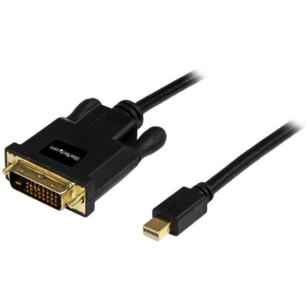 StarTech.com 6ft (1.8m) Mini DisplayPort to DVI Cable - Mini DP to DVI Adapter Cable - 1080p Video - Passive mDP 1.2 to DVI-D Single Link - mDP or Thunderbolt 1/2 Mac/PC to DVI Monitor
