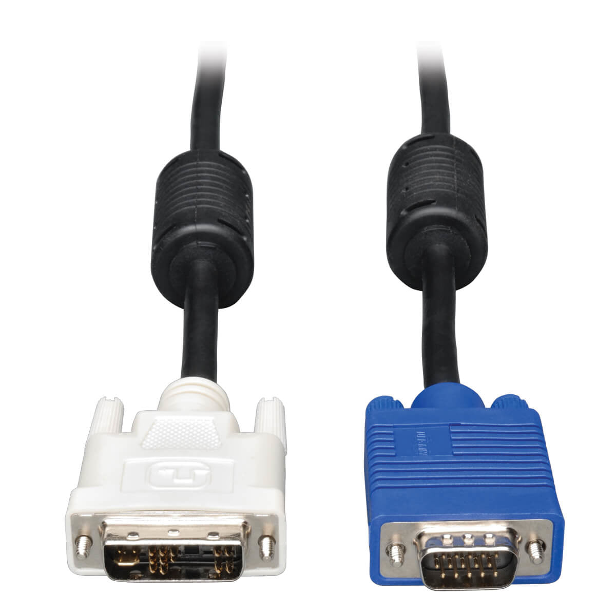 Tripp Lite P556-006 DVI to VGA High-Resolution Adapter Cable with RGB Coaxial (DVI-A to HD15 M/M), 6 ft. (1.8 m)  - Computer Cables - Eaton