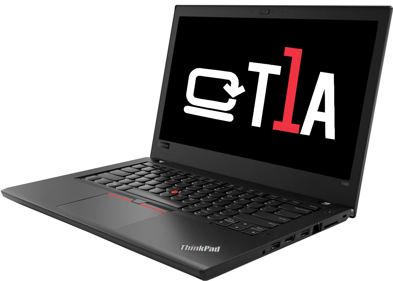 T1A Lenovo ThinkPad T480 Refurbished Laptop 35.6 cm (14") Full HD Intel® Core™ i5 i5-8350U 8 GB DDR4-SDRAM 240 GB SSD Wi-Fi 5 (802.11ac) Windows 10 Pro Black