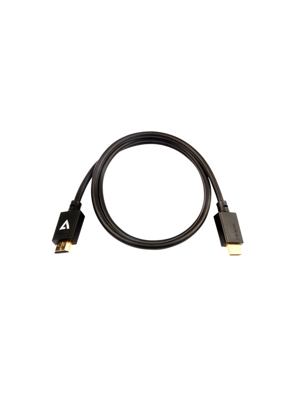 V7 Black Video Cable Pro HDMI Male to HDMI Male 1m 3.3ft