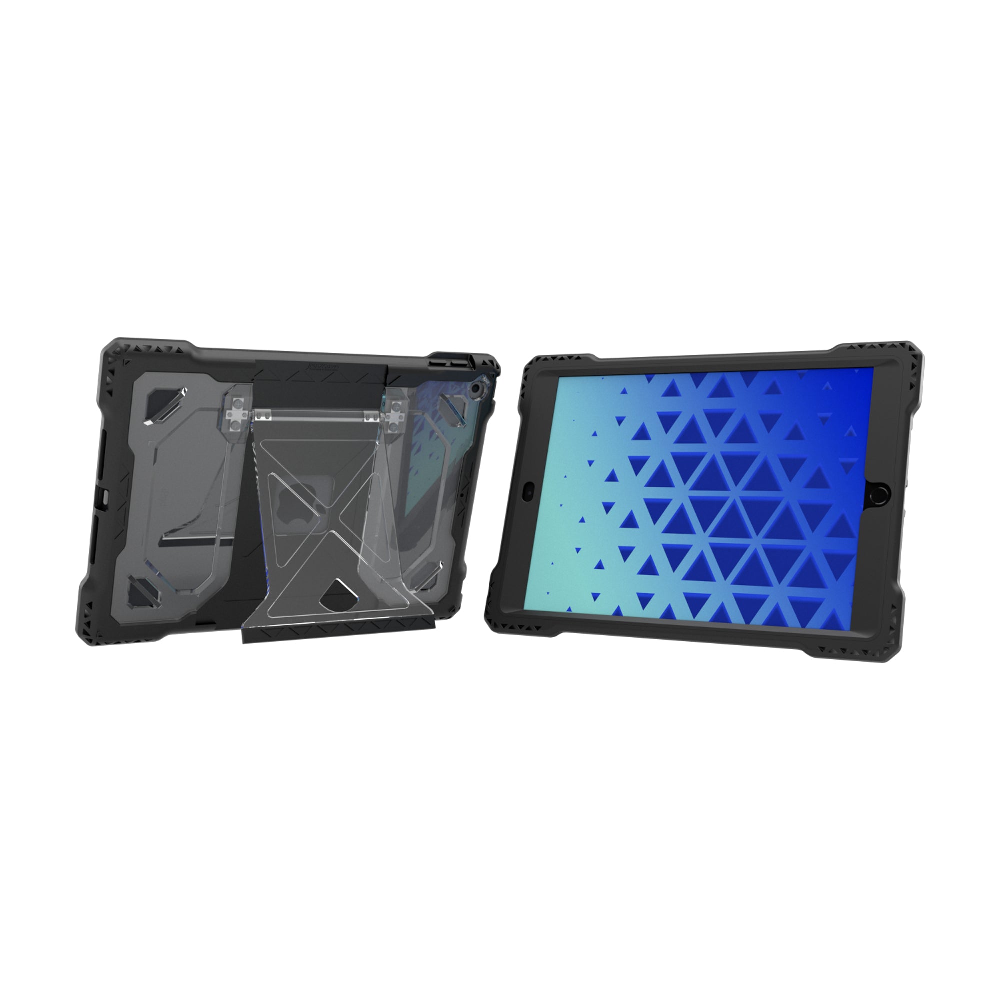 MAXCases Shield Extreme-X2 for 10.2 iPad 9th gen (Grey Bumper/ Black Bezel)