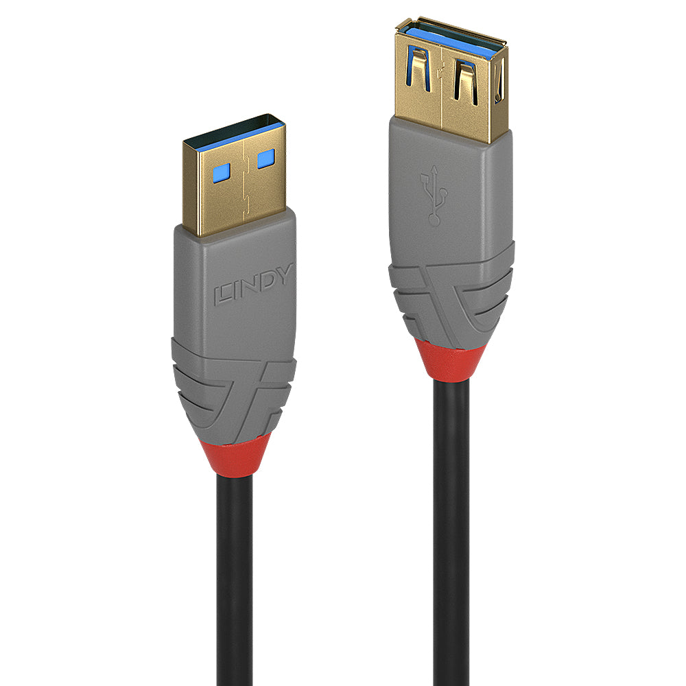 Lindy 2m USB 3.2 Type A Extension Cable, 5Gbps, Anthra Line  - Computer Cables - Lindy