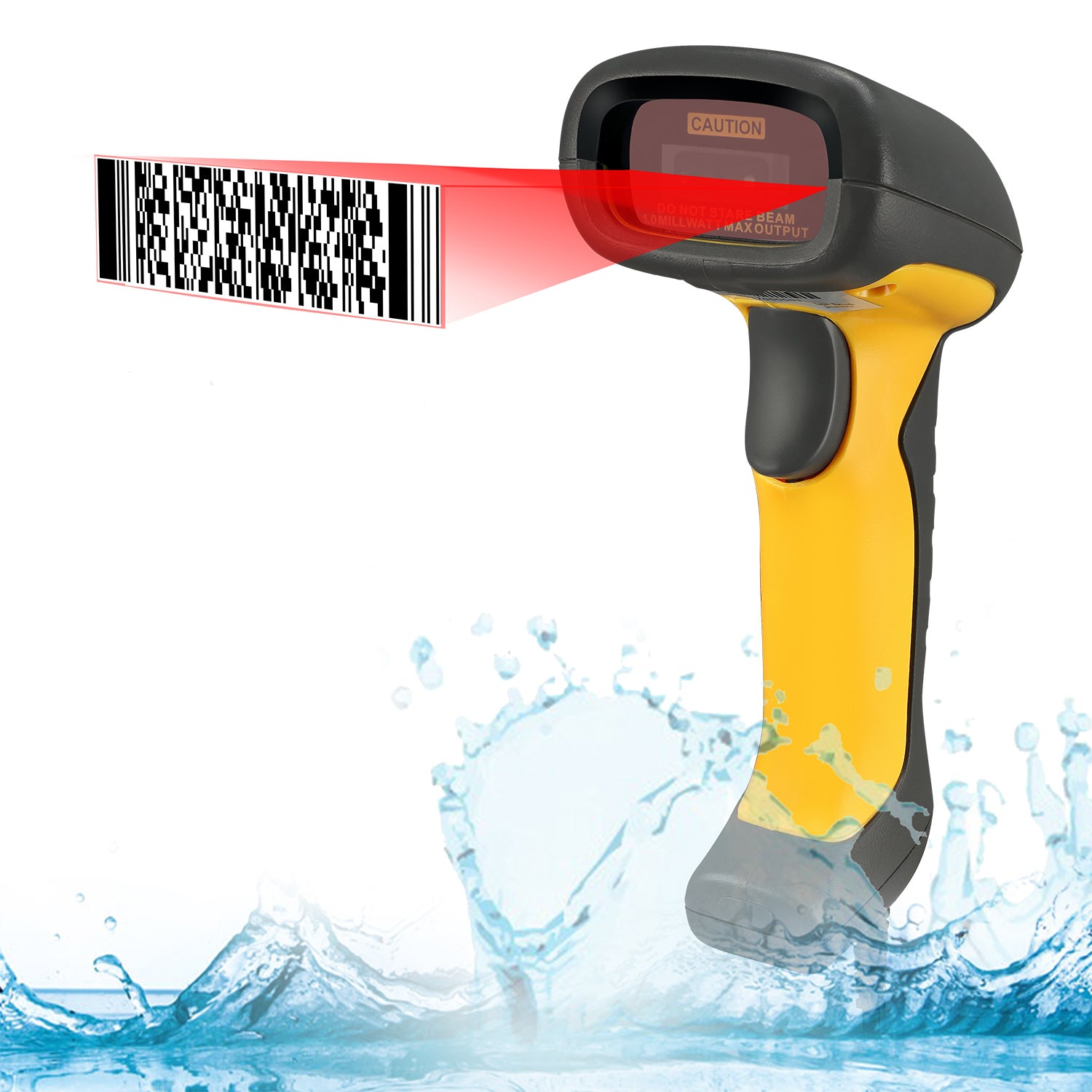 NuScan 5200TU - Antimicrobial &amp; Waterproof 2D Barcode Scanner