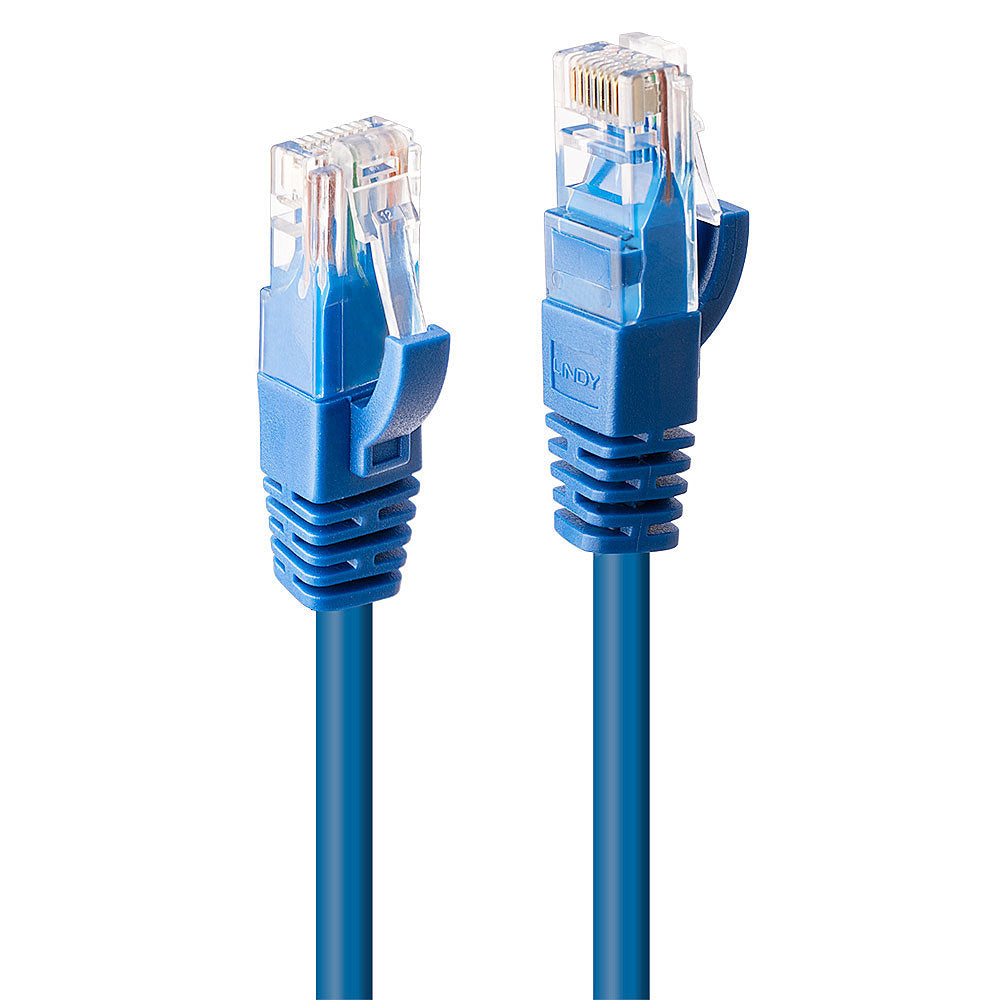 Lindy 0.5m Cat.6 U/UTP Network Cable, Blue  - Computer Cables - Lindy