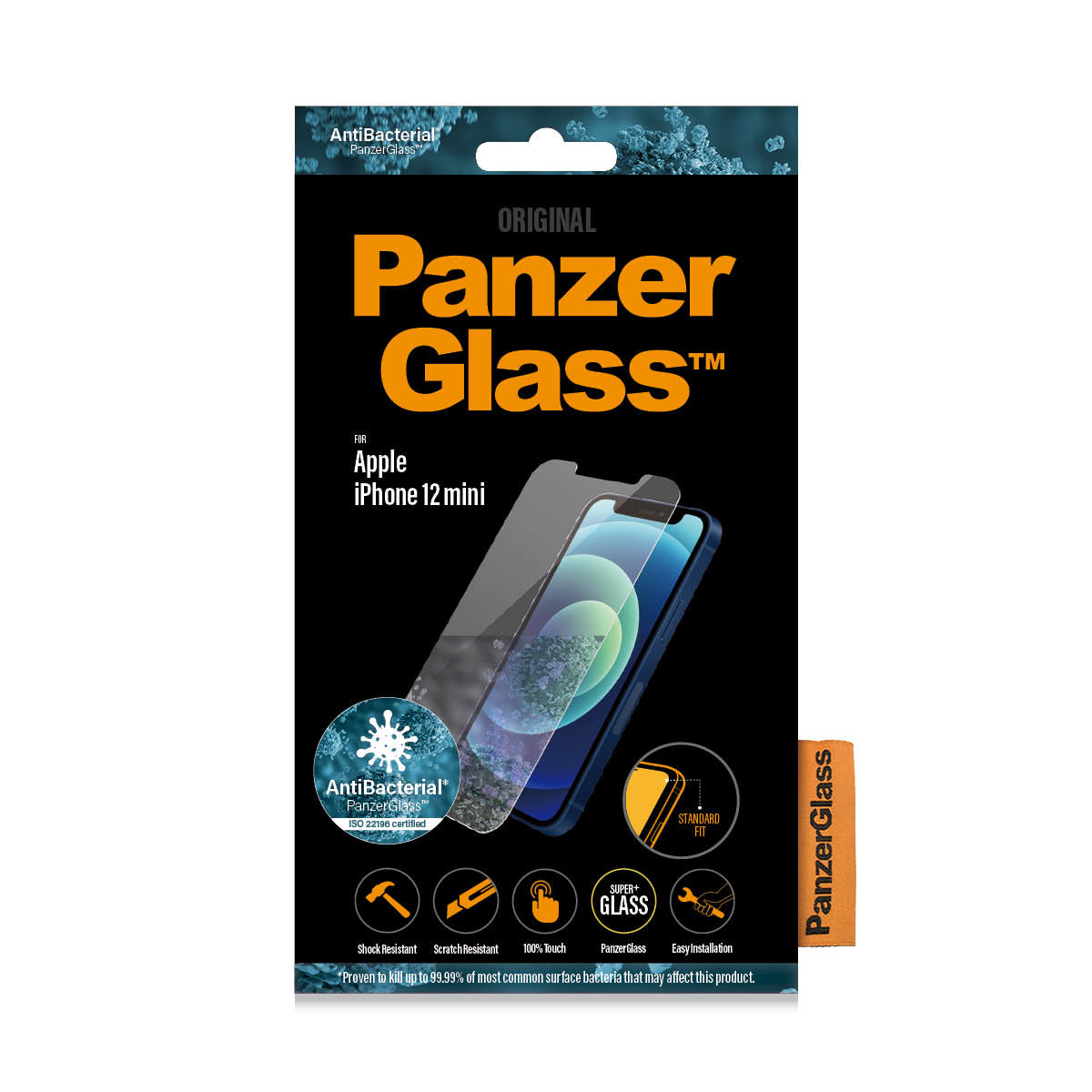 PanzerGlass ™ Screen Protector Apple iPhone 12 Mini | Standard Fit  - Telecom & Navigation - PANZERGLASS