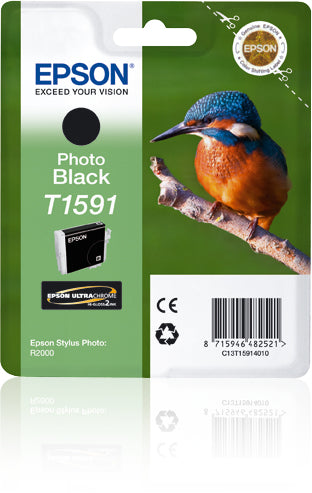 Epson C13T15914010/T1591 Ink cartridge foto black 17ml for Epson Stylus Photo R 2000