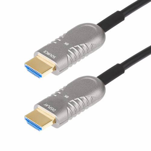 StarTech.com 50ft (15.2m) HDMI 2.1 Hybrid Active Optical Cable (AOC), CMP, Plenum Rated, 8K Ultra High Speed HDMI 2.1/2.0 Fiber Optic Cable, 48Gbps, 8K 60Hz/4K 120Hz, HDR10+/FRL/TMDS/eARC  - Computer Cables - StarTech.com