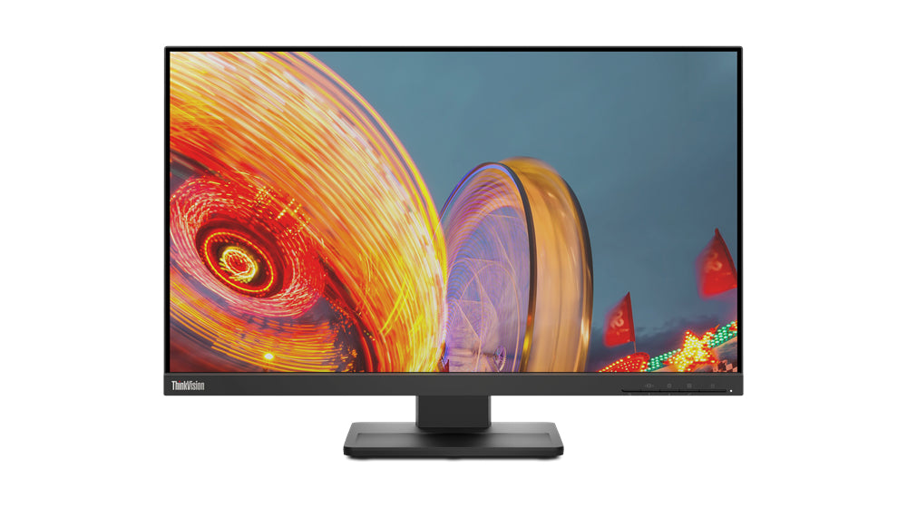 Lenovo ThinkVision E24q-20 LED display 60.5 cm (23.8") 2560 x 1440 pixels Quad HD Black  - Monitors & Accessories - Lenovo