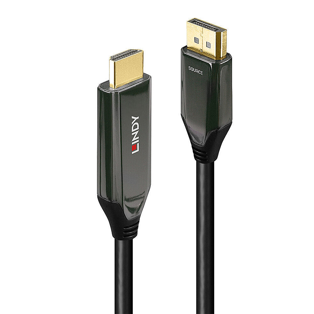 Lindy 2m Active DisplayPort 1.4 to HDMI 8K60 Cable  - Computer Cables - Lindy