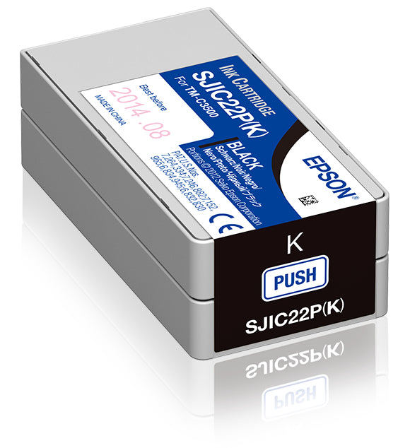 Epson C33S020601/SJI-C-22-P-(K) Ink cartridge black 33ml for Epson TM-C 3500
