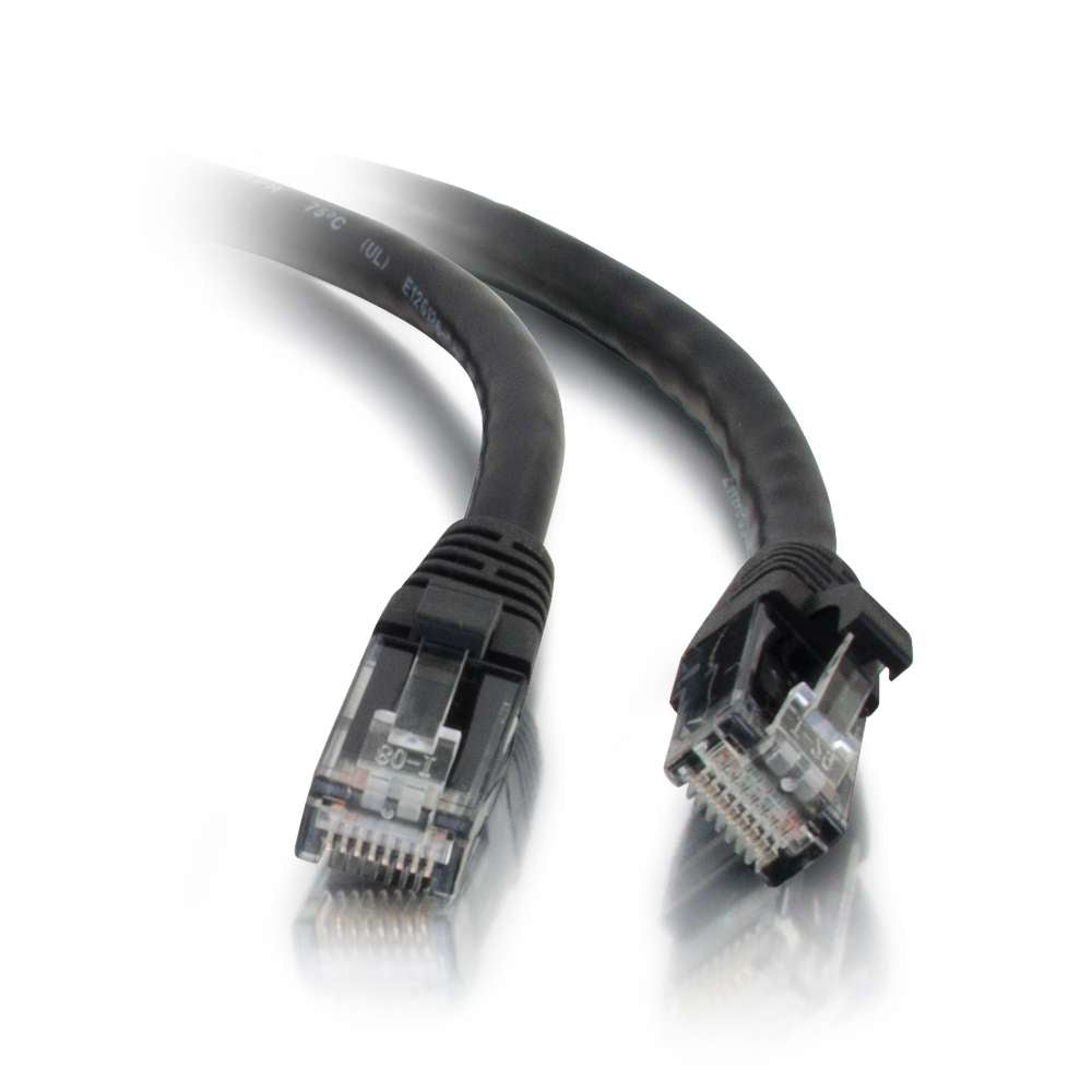 C2G 2m Cat5e Booted Unshielded (UTP) Network Patch Cable - Black
