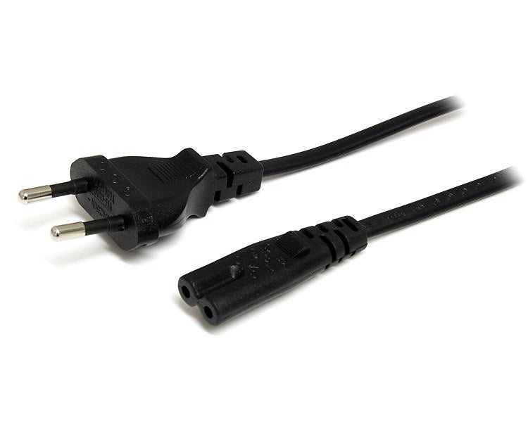 StarTech.com 2m (6ft) Laptop Power Cord, EU Plug to C7, 2.5A 250V, 18AWG, Laptop Replacement Cord, Printer Power Cable, Laptop Charger Cord, Laptop Power Brick Cord - UL Listed  - Computer Cables - StarTech.com