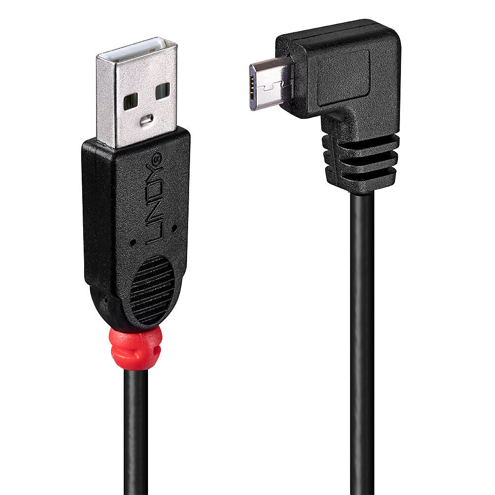 Lindy USB2.0 A/Micro-B 90 Degree 1m  - Computer Cables - Lindy