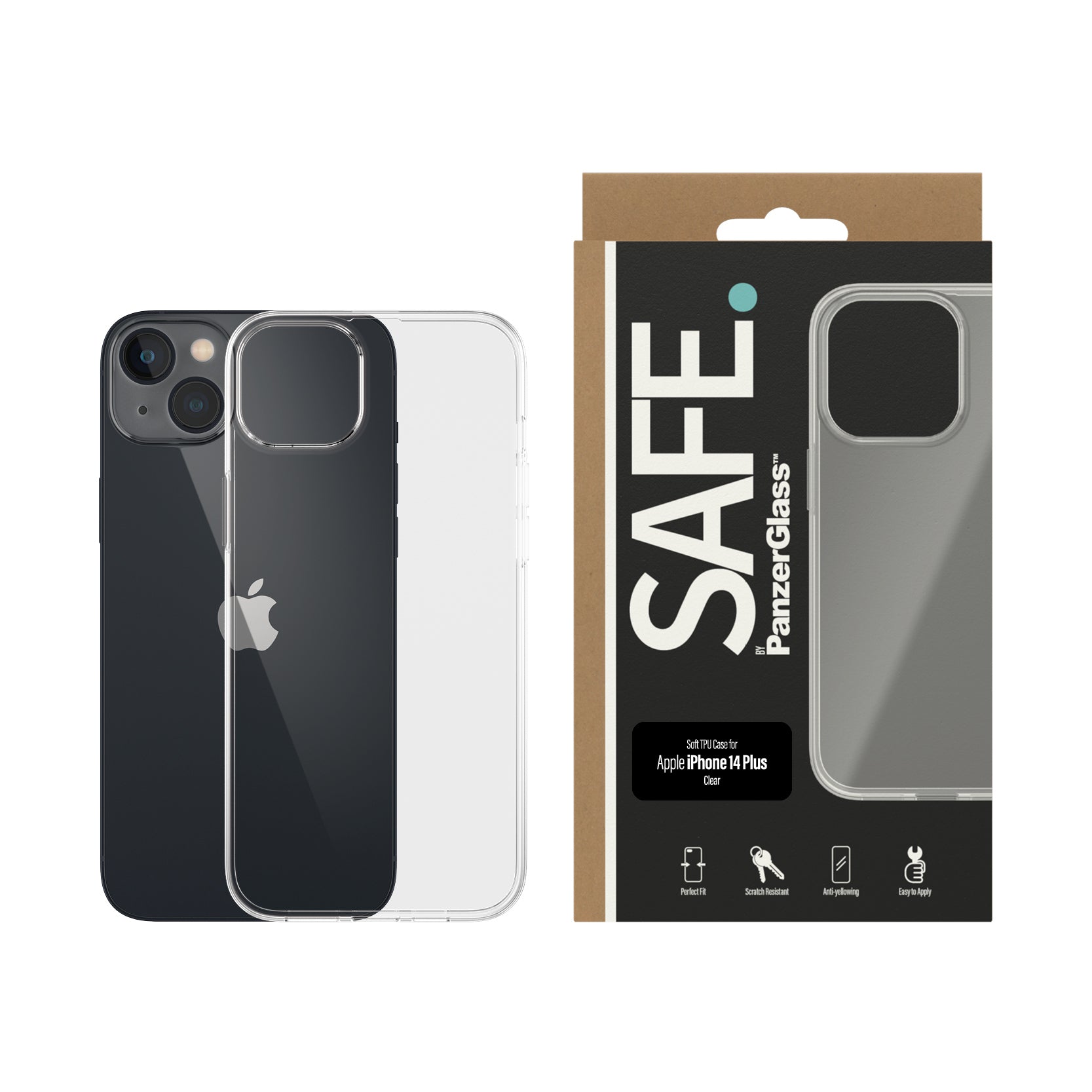 PanzerGlass SAFE. by ® TPU Case Apple iPhone 14 Plus | Transparent  - Telecom & Navigation - PANZERGLASS