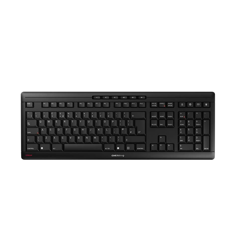 CHERRY Stream Wireless keyboard Universal RF Wireless + USB QWERTY UK English Black  - Data Input Devices - CHERRY