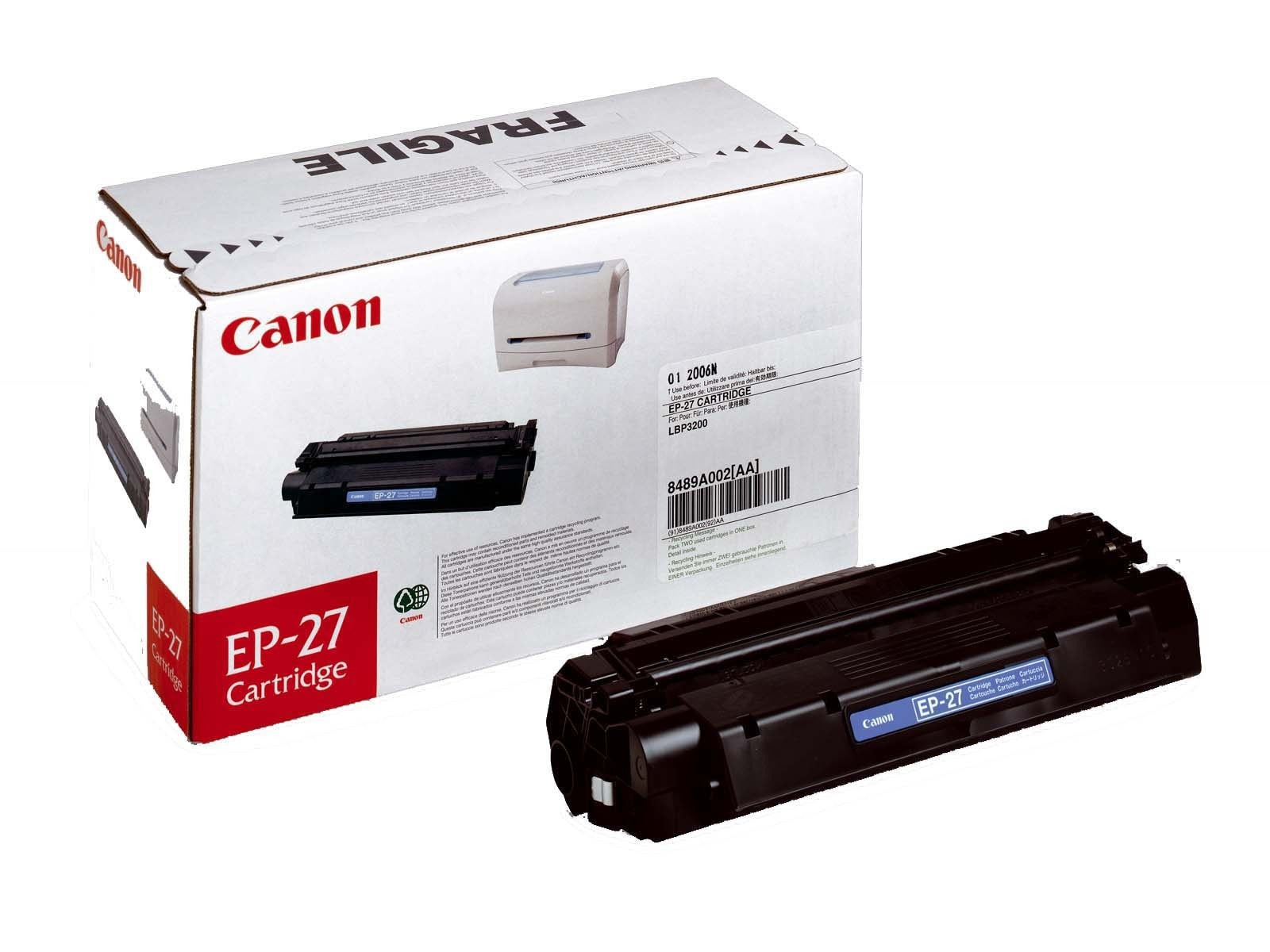 Canon 8489A002/EP-27 Toner cartridge black, 2.5K pages/5% for Canon LBP-27  - Printers & Scanners - Canon