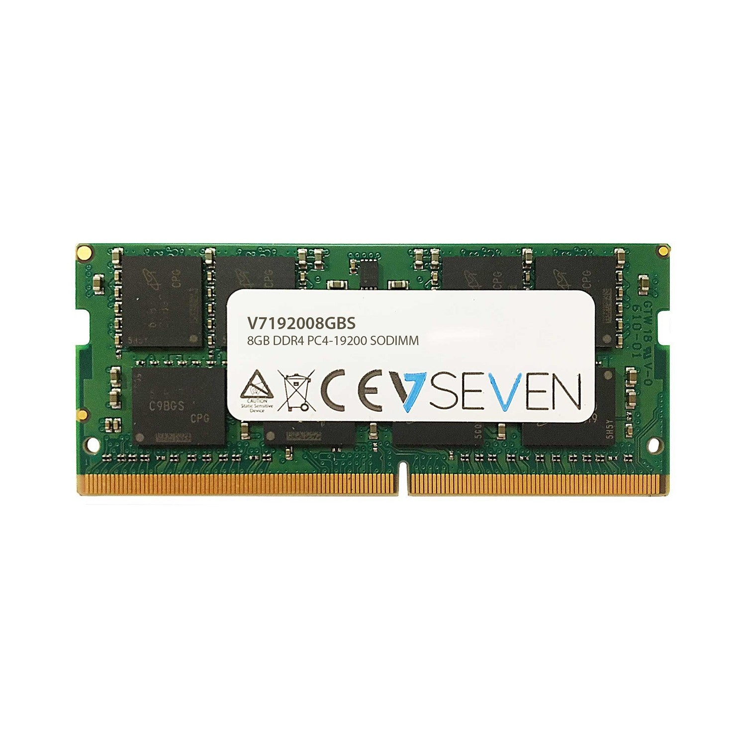 V7 8GB DDR4 PC4-19200 - 2400MHz SO-DIMM Notebook Memory Module - V7192008GBS