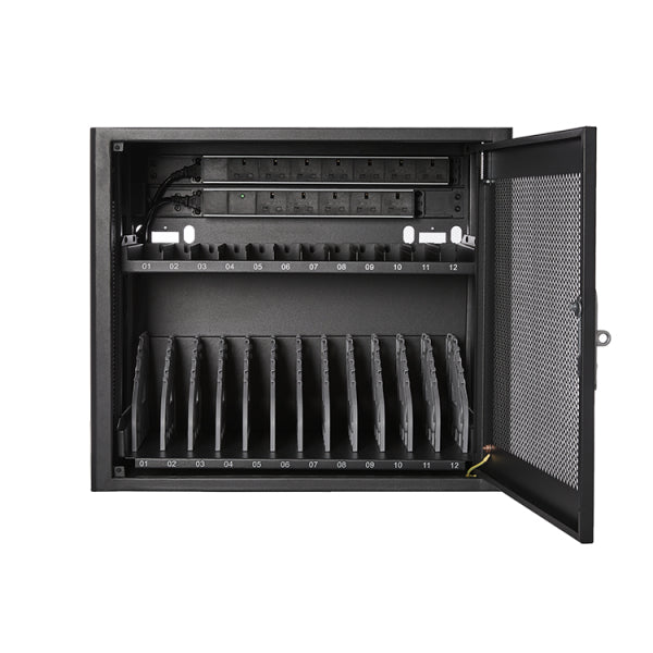 V7 CHGSTA12AC-1K portable device management cart/cabinet Black