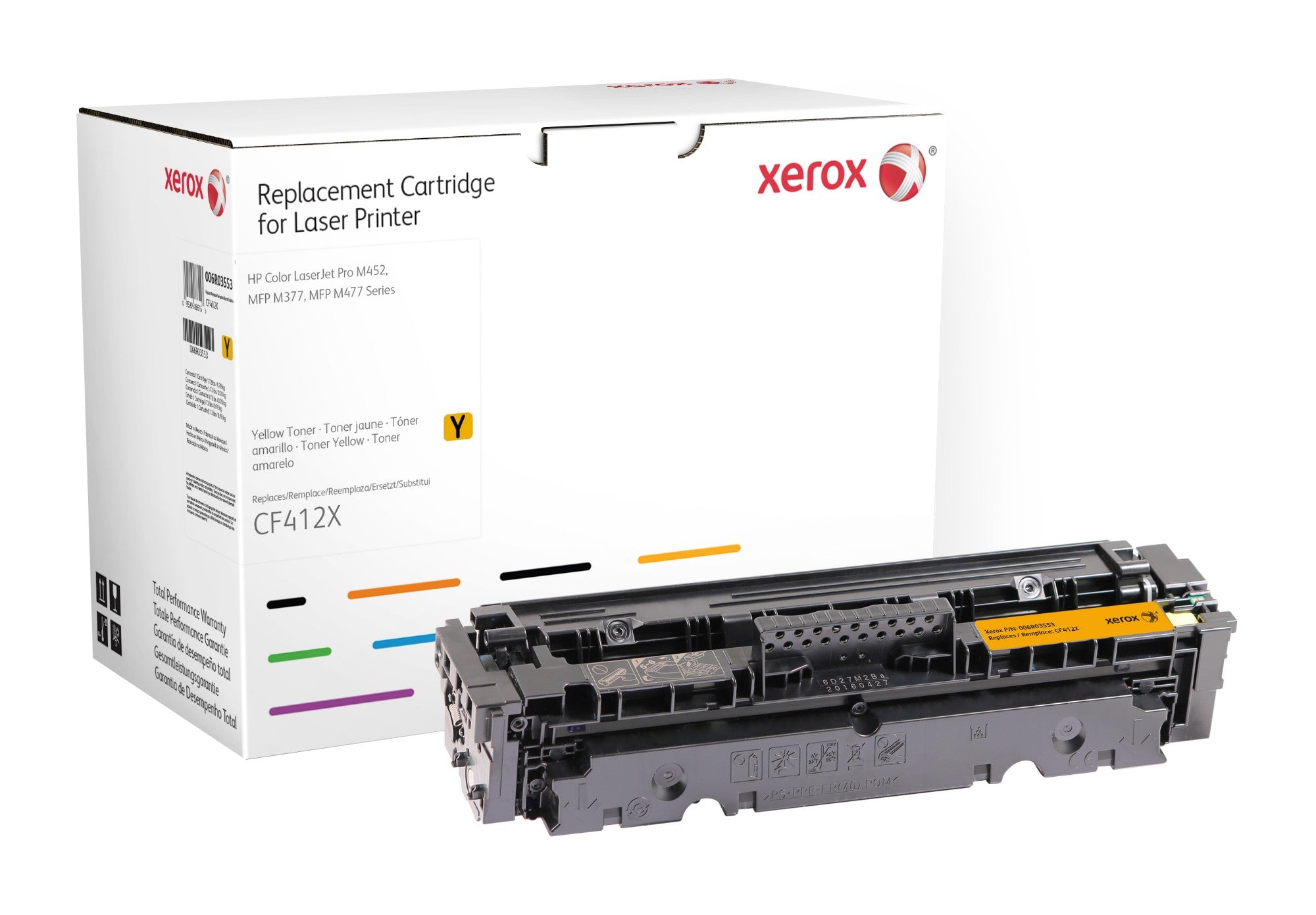 Xerox 006R03553 Toner cartridge yellow, 5.2K pages (replaces HP 410X/CF412X) for HP Pro M 452