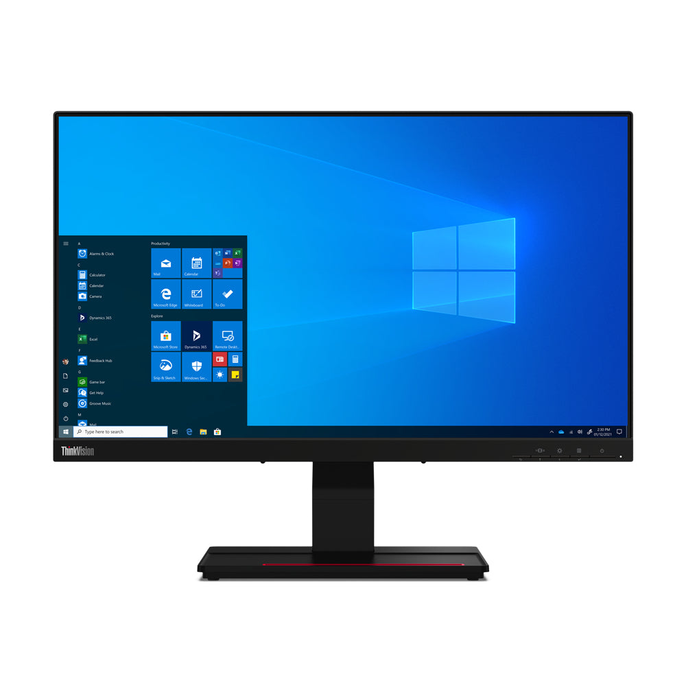 Lenovo ThinkVision T24t-20 60.5 cm (23.8") 1920 x 1080 pixels Full HD LED Touchscreen  - Monitors & Accessories - Lenovo