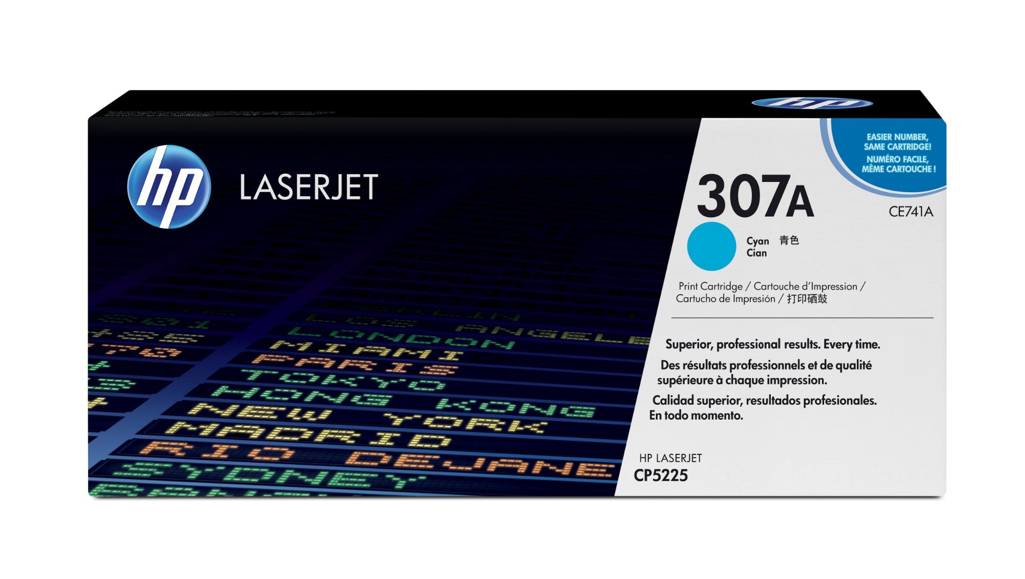 HP CE741A/307A Toner cartridge cyan, 7.3K pages ISO/IEC 19798 for HP CLJ CP 5220