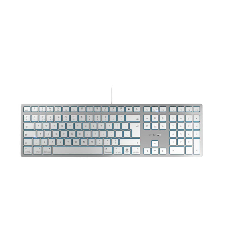 CHERRY KC 6000C FOR MAC keyboard Universal USB QWERTY English Silver