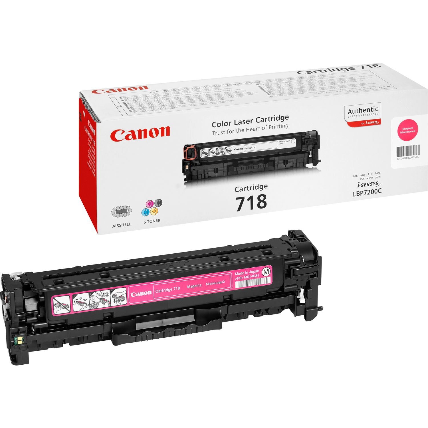 Canon 2660B002/718M Toner cartridge magenta, 2.9K pages ISO/IEC 19798 for Canon LBP-7200